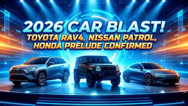 2026 Car Blast New Toyota RAV4, Nissan Patrol & Honda Prelude Confirmed (Full List)