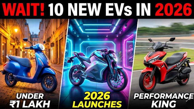Wait 10 Electric Scooters Coming in 2026: Bajaj’s Affordable EV, Yamaha Aerox & More
